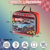 image:imageHot Wheels Speed Club Insulated Lunch Box Full Zip Around Lunch Tote Bag for Hot and Cold Food Racing Design MulticoloredHot Wheels