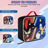image:imageHot Wheels Speed Club Insulated Lunch Box Full Zip Around Lunch Tote Bag for Hot and Cold Food Racing Design MulticoloredSonic