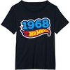 image:imageHot Wheels UnisexAdults Kids Classic Vintage TShirt Black Short Sleeve Crew Neck TShirt Letter PrintBlack