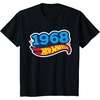image:imageHot Wheels UnisexAdults Kids Classic Vintage TShirt Black Short Sleeve Crew Neck TShirt Letter PrintBlack