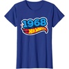 image:imageHot Wheels UnisexAdults Kids Classic Vintage TShirt Black Short Sleeve Crew Neck TShirt Letter PrintRoyal Blue
