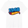 image:imageHot Wheels UnisexAdults Kids Classic Vintage TShirt Black Short Sleeve Crew Neck TShirt Letter PrintWhite