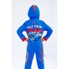 image:imageHot Wheels Zip Up Hooded Coverall Toddler to Big Kid Sizes 3T  1012Blue