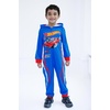 image:imageHot Wheels Zip Up Hooded Coverall Toddler to Big Kid Sizes 3T  1012Blue