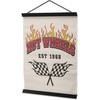 image:imageMattel Hot Wheels Fastest Cars Hanging Metal SignCream