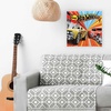 image:imageMattel Hot Wheels Red Car Gallery Wrapped Canvas Wall DecorRedBlue