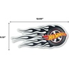 image:imageMattel Hot Wheels Red Muscle Car Since 1968 Embossed Metal SignBlackGray