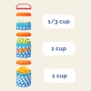 image:imageWhiskware Hot Wheels Snack Containers 3 Stackable Snack Cups Checkers3 Jar  Handle