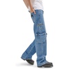 image:imageWrangler Womens X Hot Wheels Wide Leg Cargo JeanMedium Blue Denim