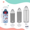 image:imageZak Designs Hot Wheels Sage 16oz LeakProof Straw Kids Water Bottle 2PackConstruction and Rescue