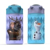 image:imageZak Designs Hot Wheels Sage 16oz LeakProof Straw Kids Water Bottle 2PackElsa  Anna Frozen 2