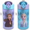 image:imageZak Designs Hot Wheels Sage 16oz LeakProof Straw Kids Water Bottle 2PackElsa  Anna Frozen 2