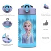 image:imageZak Designs Hot Wheels Sage 16oz LeakProof Straw Kids Water Bottle 2PackElsa  Anna Frozen 2
