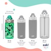 image:imageZak Designs Hot Wheels Sage 16oz LeakProof Straw Kids Water Bottle 2PackJurassic World Green and Blue