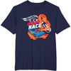 image:imageHot Wheels  You Make My Heart Race Orange Heart Loop TShirtNavy Blue