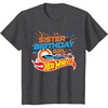 image:imageHot Wheels Birthday Confetti Sister of Birthday Girl TShirtDark Heather Grey