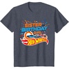 image:imageHot Wheels Birthday Confetti Sister of Birthday Girl TShirtHeather Blue