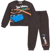 image:imageHot Wheels Boys Fleece 2Piece Sweatshirt and Pants SetCharcoal Gray