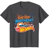 image:imageKids Hot Wheels Birthday Confetti Sister of Birthday Boy TShirtDark Heather Grey