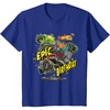 image:imageKids Hot Wheels Monster Trucks  Epic Birthday TShirtRoyal Blue