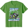 image:imageKids Hot Wheels Monster Trucks  Its My Birthday Epic Crushing TShirtGrass Green