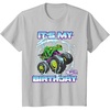 image:imageKids Hot Wheels Monster Trucks  Its My Birthday Epic Crushing TShirtSilver Grey