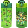 image:imageZak Designs Hot Wheels Sage 16oz LeakProof Straw Kids Water Bottle 2PackTeenage Mutant Ninja Turtles