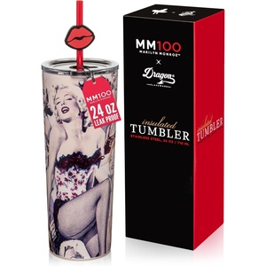 image:imageDragon Glassware x Hot Wheels Tumbler with Straw 24 oz  Race TeamGlamour