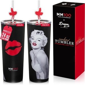 image:imageDragon Glassware x Hot Wheels Tumbler with Straw 24 oz  Race TeamMM100