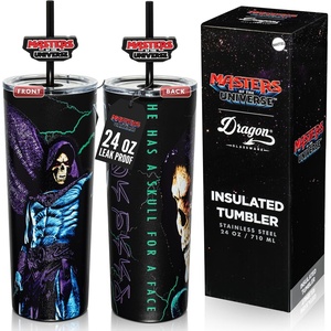 image:imageDragon Glassware x Hot Wheels Tumbler with Straw 24 oz  Race TeamMOTU  Skeletor