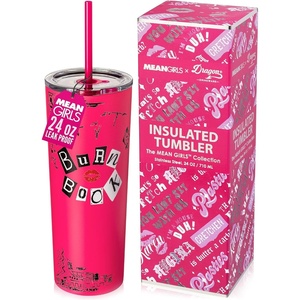 image:imageDragon Glassware x Hot Wheels Tumbler with Straw 24 oz  Race TeamMean Girls  Burn Book