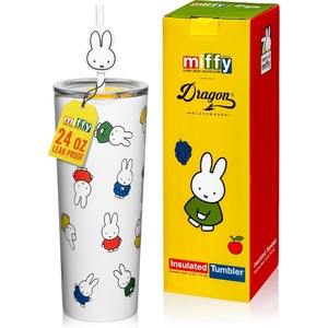 image:imageDragon Glassware x Hot Wheels Tumbler with Straw 24 oz  Race TeamMiffy  Iconic