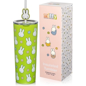 image:imageDragon Glassware x Hot Wheels Tumbler with Straw 24 oz  Race TeamMiffy  Spring Green