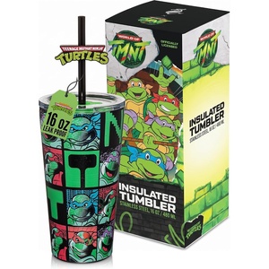 image:imageDragon Glassware x Hot Wheels Tumbler with Straw 24 oz  Race TeamTMNT