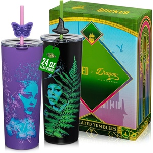 image:imageDragon Glassware x Hot Wheels Tumbler with Straw 24 oz  Race TeamWicked  For Good