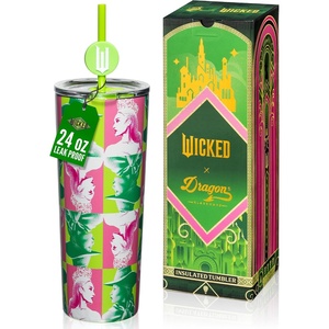 image:imageDragon Glassware x Hot Wheels Tumbler with Straw 24 oz  Race TeamWicked  Portraits
