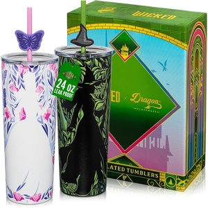 image:imageDragon Glassware x Hot Wheels Tumbler with Straw 24 oz  Race TeamWicked  Shadows