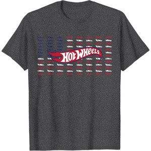 image:imageHot Wheels  4th of July American Flag TShirtDark Heather Grey
