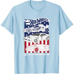 image:imageHot Wheels  All American Muscle 4th of July TShirtBaby Blue