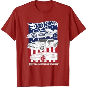 image:imageHot Wheels  All American Muscle 4th of July TShirtCranberry Red