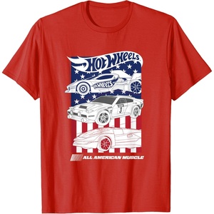image:imageHot Wheels  All American Muscle 4th of July TShirtRed