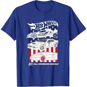 image:imageHot Wheels  All American Muscle 4th of July TShirtRoyal Blue