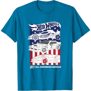 image:imageHot Wheels  All American Muscle 4th of July TShirtSapphire Blue