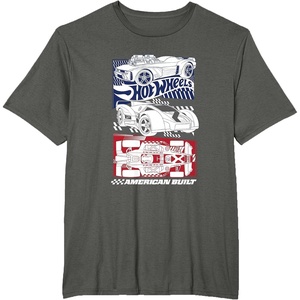 image:imageHot Wheels  American Built 4th of July TShirtAsphalt Grey