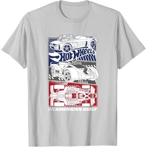 image:imageHot Wheels  American Built 4th of July TShirtSilver Grey