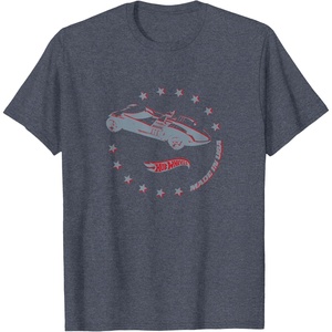 image:imageHot Wheels  Americana Made in the USA 4th of July TShirtHeather Blue