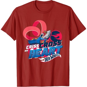 image:imageHot Wheels  Criss Cross My Heart TShirtCranberry Red