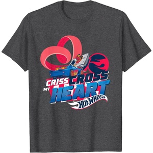 image:imageHot Wheels  Criss Cross My Heart TShirtDark Heather Grey