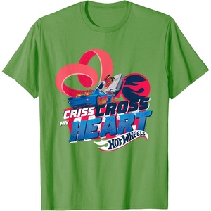 image:imageHot Wheels  Criss Cross My Heart TShirtGrass Green