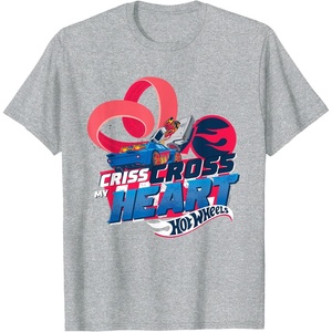 image:imageHot Wheels  Criss Cross My Heart TShirtHeather Grey